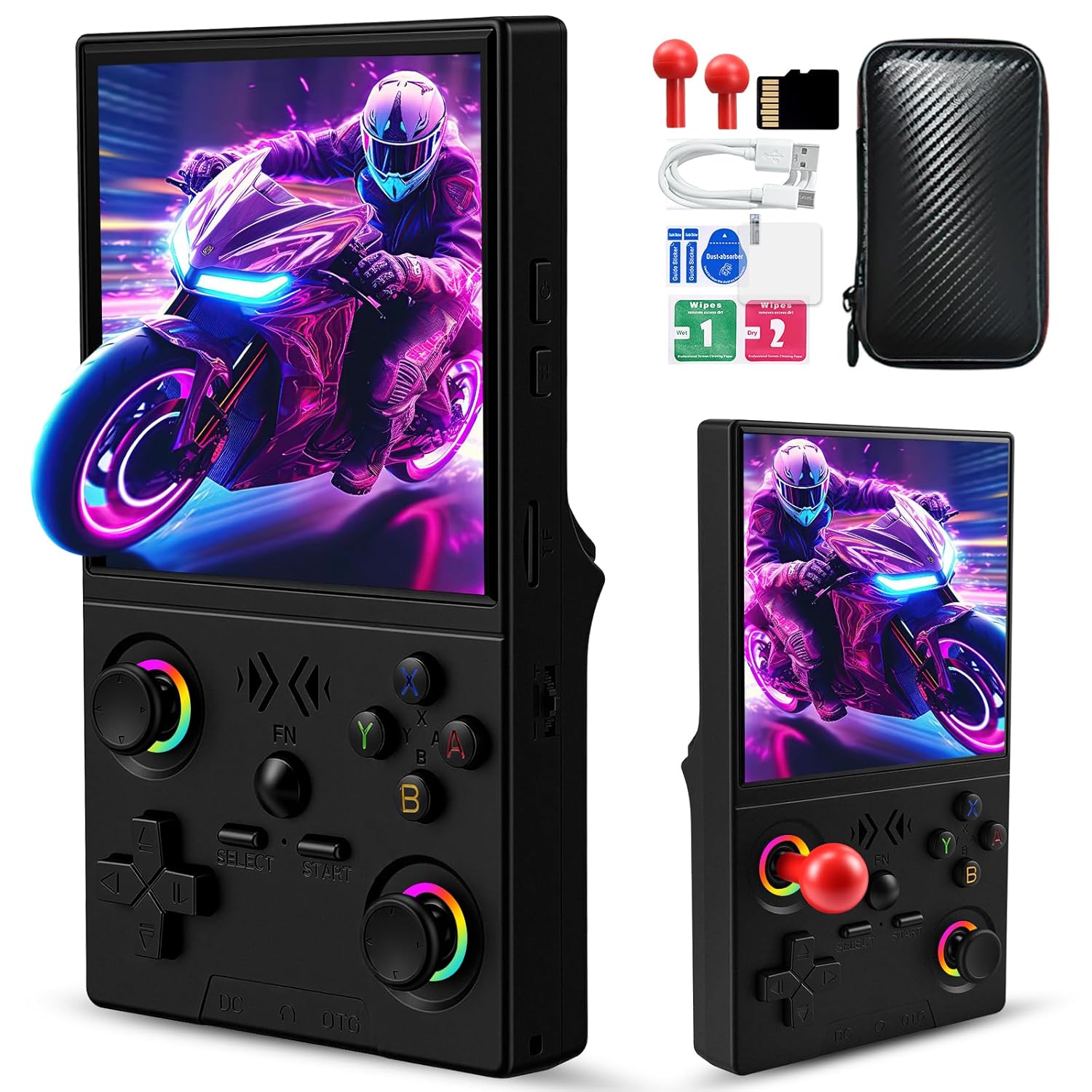 Gaming Console Handheld Retro - FLLBW XF40V Retro Handheld-Spielkonsole 4,0-Zoll HD
