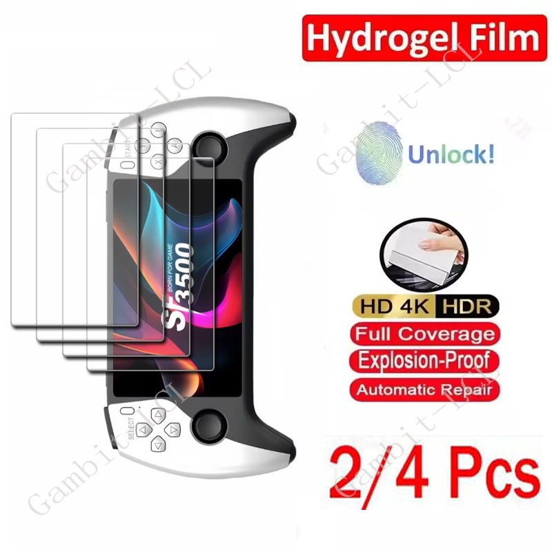 Gaming Console Handheld Retro - 2/4PCS HD Vollhydraulische Hydrogel-Folie für SF3500