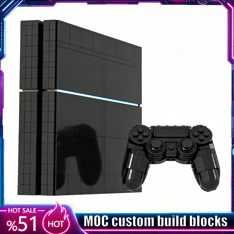 Gaming Console Lego - NEU 1730 Teile MOC Spielkonsole Vollmaßstab-Modell