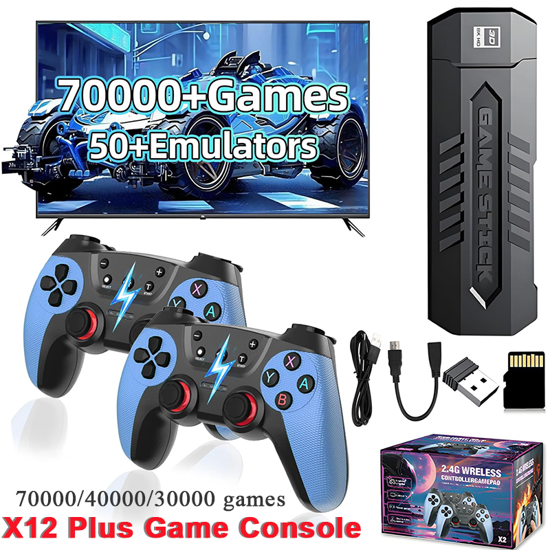 Gaming Console Handheld Retro - X2 Retro-Spielstick mit 128GB 70000/30000+ Spielen
