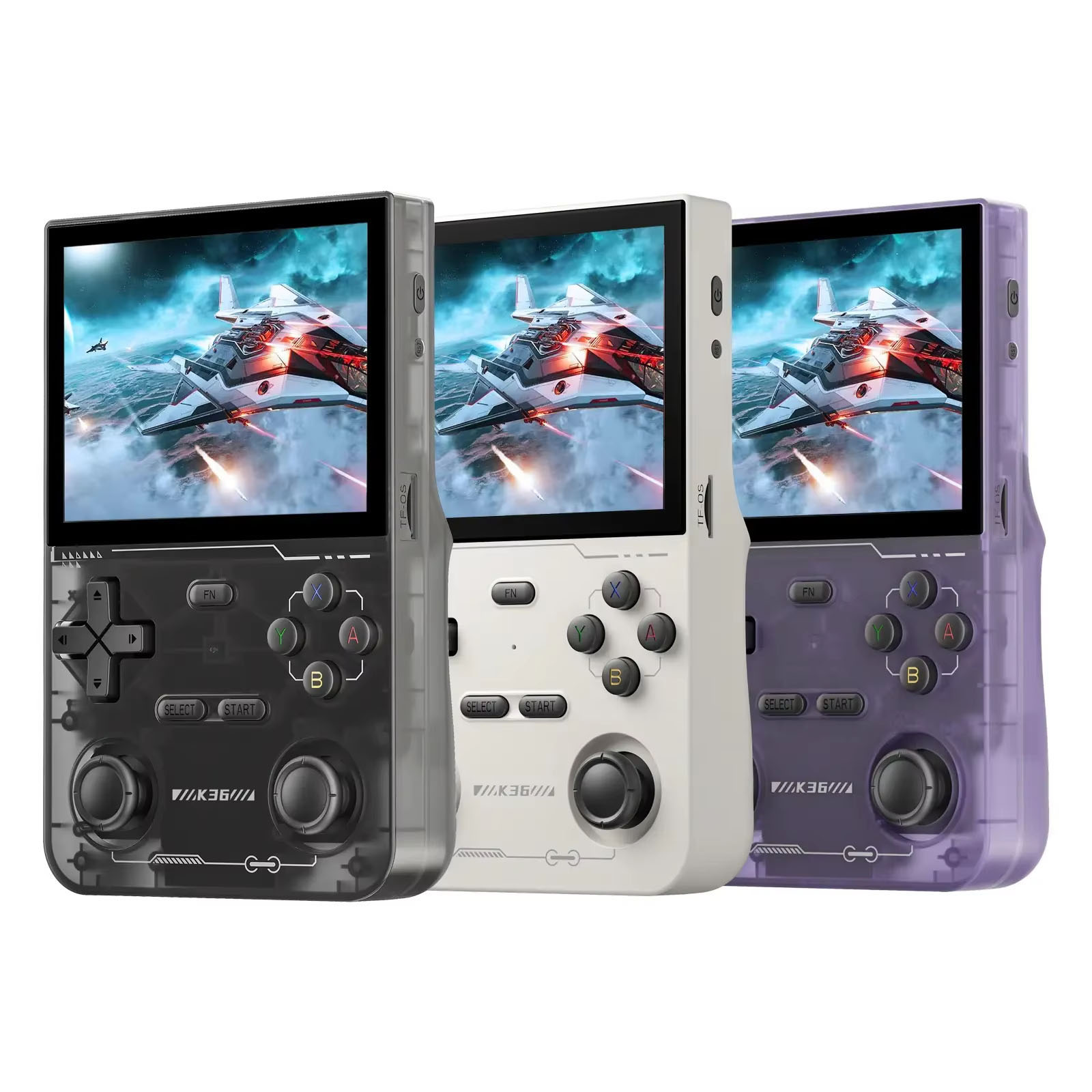 Gaming Console Youtube - K36 Retro Handheld-Videospielkonsole 500nit 3,5 Zoll