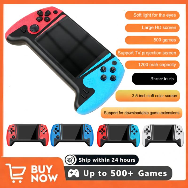 Gaming Console Handheld Retro - Retro Handheld-Videospielkonsole Linux-System 3,5-Zoll-LCD-Bildschirm Tragbarer Handheld-Videoplayer