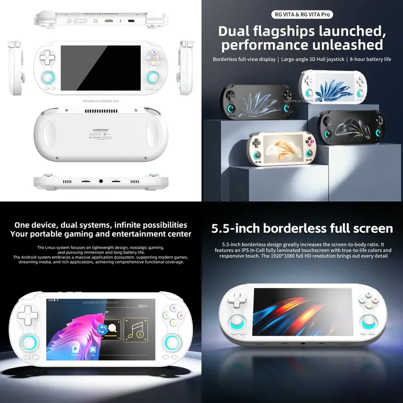 Handheld Gaming Console - 【CHIMU HOME】 5,5-Zoll-Touchscreen-Handheld-Spielkonsole mit Linux und