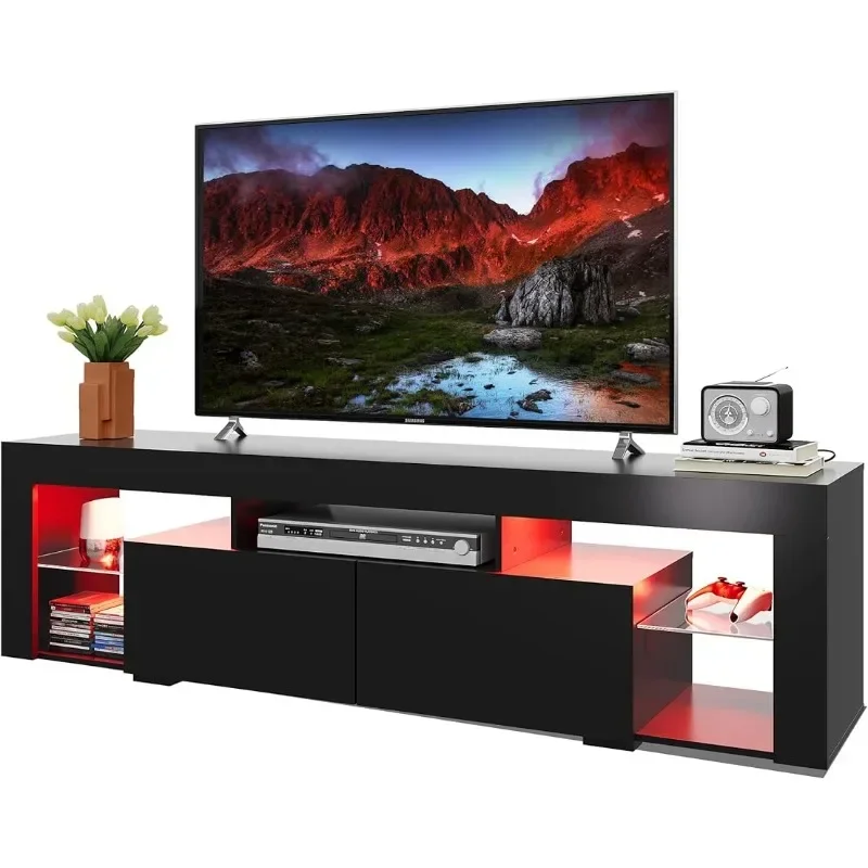 Gaming Console Room - TV-Konsole aus Holz mit 2 Schubladen