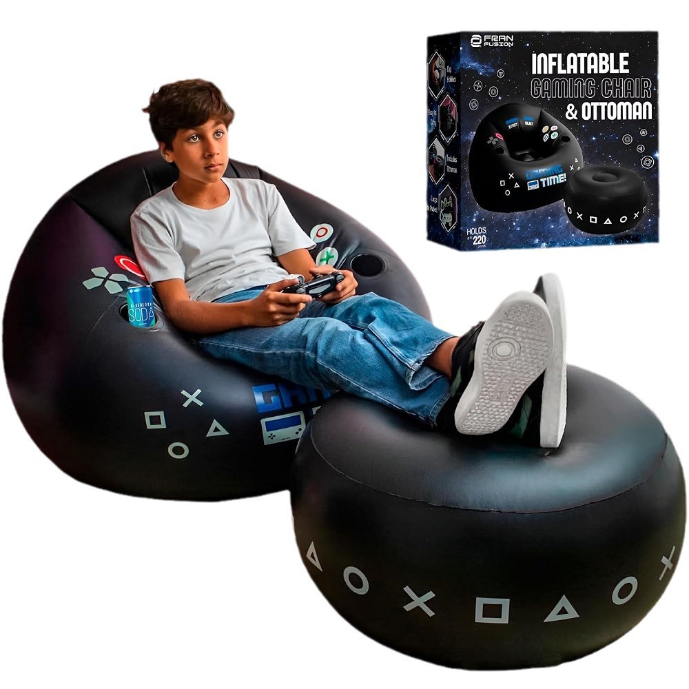 Handheld Gaming Console - Kreativer E-Sport-Gaming-Stuhl mit Getränkehalter und Seitentaschen,