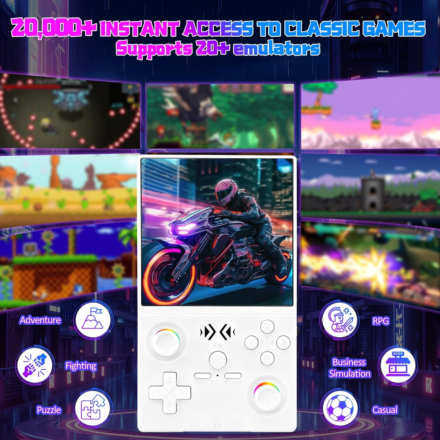 FLLBW XF40V Retro Handheld-Spi – Gaming Console Handheld Retro Bewertung und Preis