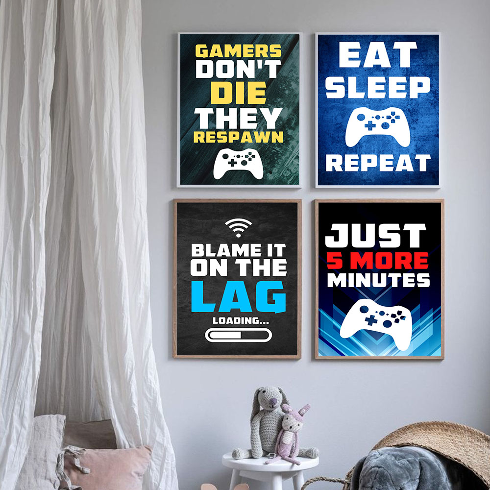 Gaming Zitate Kunst Malerei Ko – Gaming Console Room Bewertung und Preis