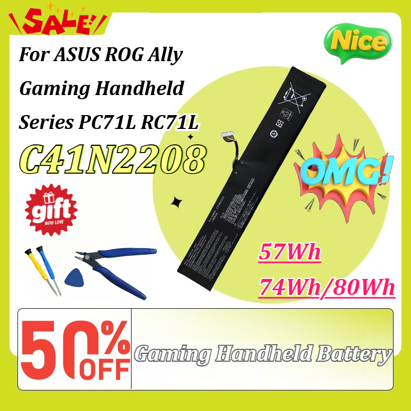 Neuer C41N2208 57Wh/74Wh/80Wh  – Gaming Console Asus Rog Bewertung und Preis