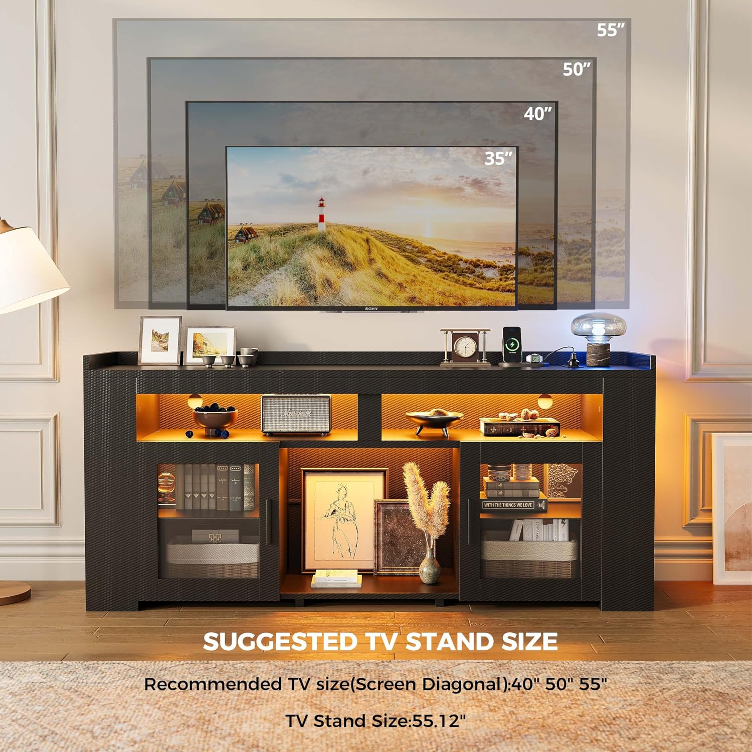 TV-Ständer mit Ladestation & L – Gaming Console Room Bewertung und Preis