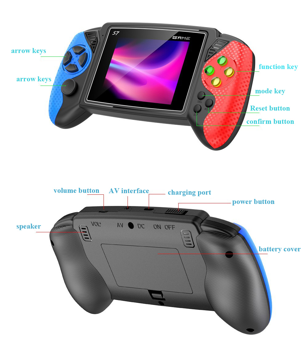 S7 Retro Handheld-Spielkonsole – Gaming Console Handheld Retro Bewertung und Preis