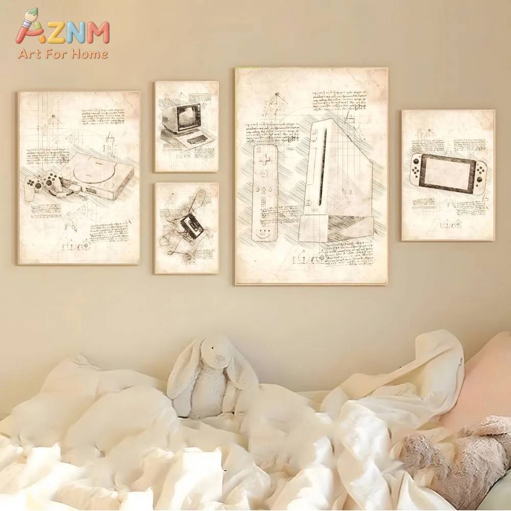 AZNM Vintage Spielkonsolen-Ski – Gaming Console Room Bewertung und Preis