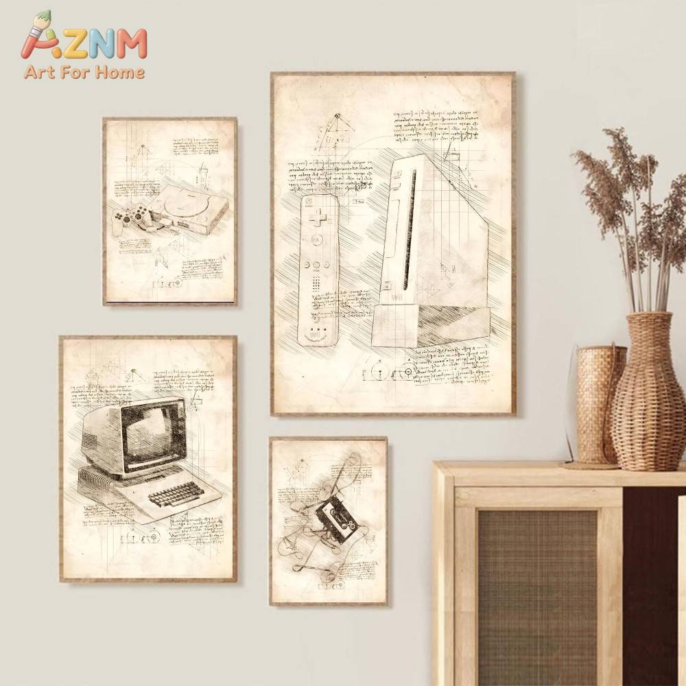 AZNM Vintage Spielkonsolen-Ski – Gaming Console Room Bewertung und Preis