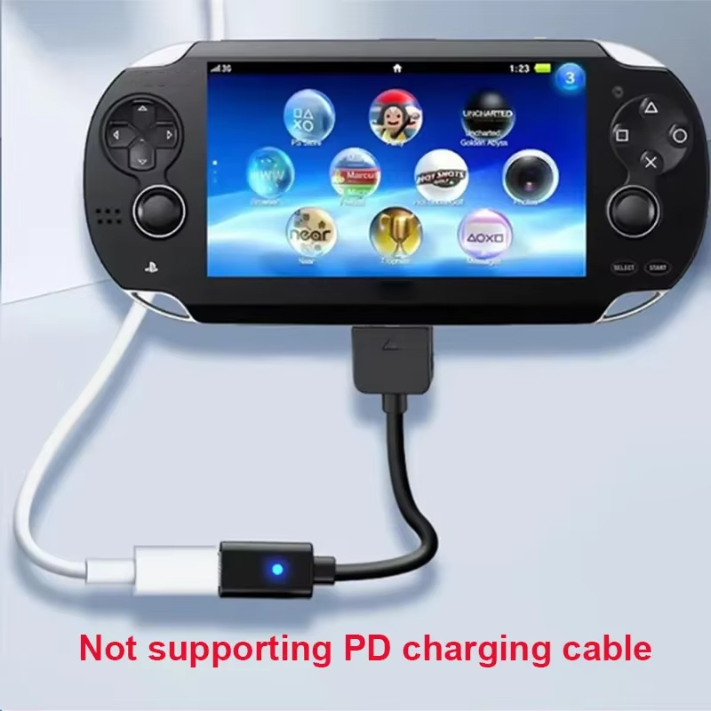 10 cm schwarzer USB-C-Ladeadap – Gaming Console Sony Bewertung und Preis
