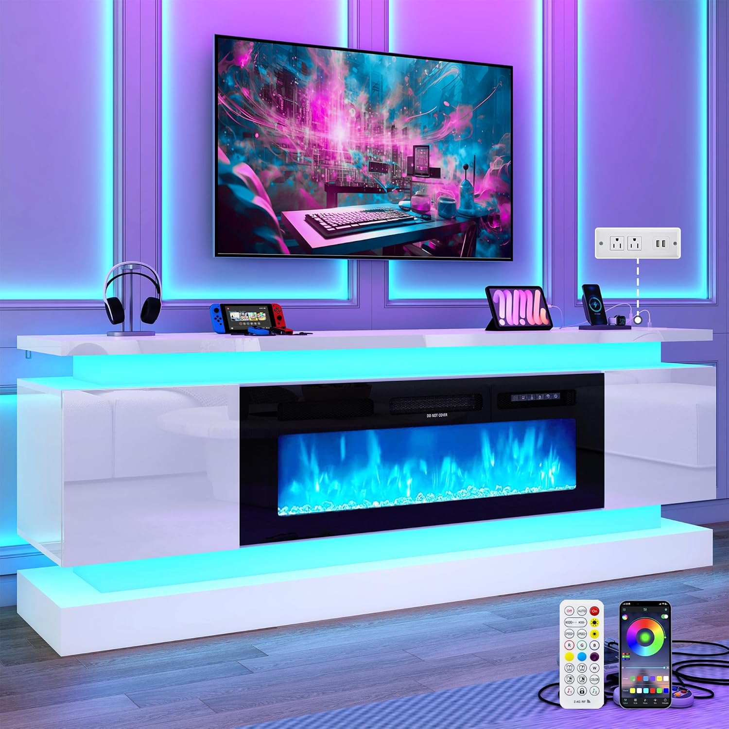 71-Zoll-LED-TV-Ständer mit 40- – Gaming Console Room Bewertung und Preis